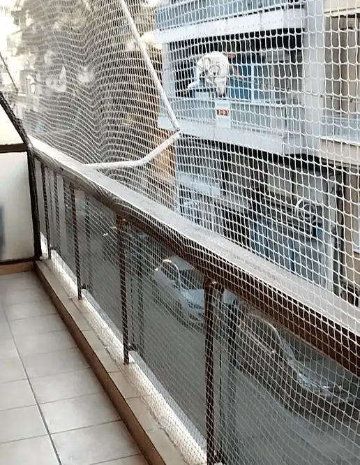 Τοποθέτηση διχτυού για αποτροπή περιστεριών
